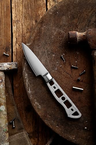 KATSURA Woodworking Project Kit –Paring Knife Blank – 3.25 Inch – Japanese Premium AUS 10, 3-Layer Forged Steel – Perfect for Woodworkers, Crafters – Classic Style Handle – NO LOGO - Image 3