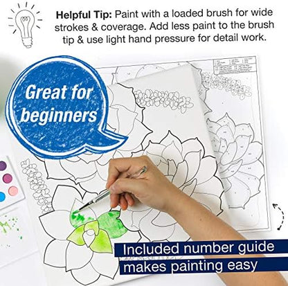 Faber-Castell Paint by Number Tropical Watercolor - Number Painting for Adults - Easy Paint by Number Arts and Crafts - Image 5