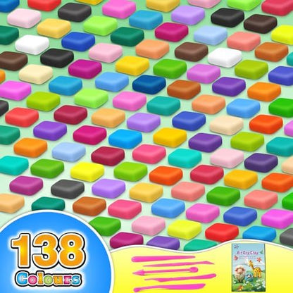 Air Dry Clay 138 Colors, Modeling Magic Clay Gift for Kids - Image 2