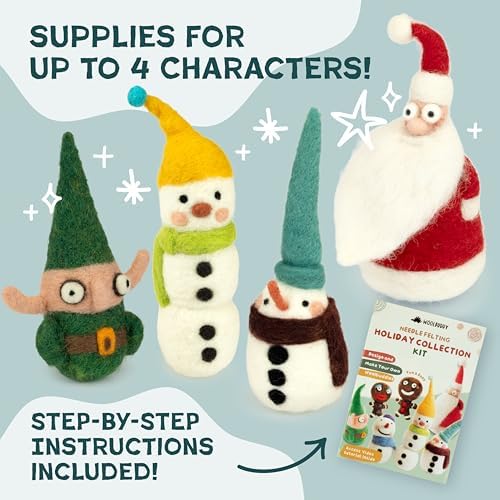 Woolbuddy Needle Felting Kit Starter Set (Christmas) for Beginner & Adults - Image 5