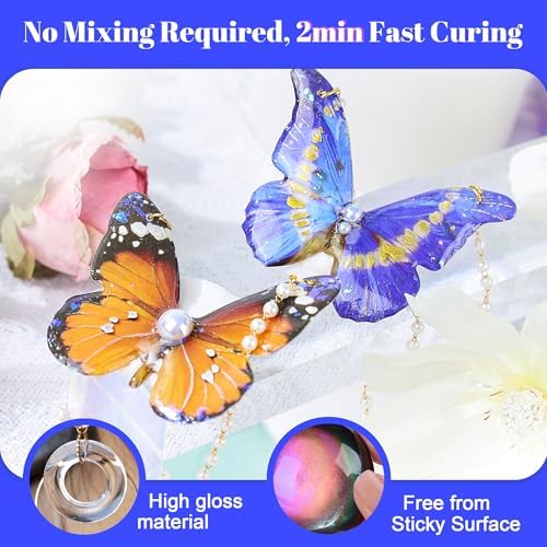 Bsrezn 1000g UV Resin Bulk, Clear UV Epoxy Resin Cure for Jewelry Making - Image 6
