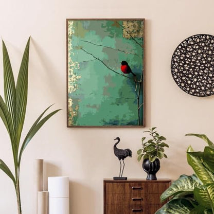 Birds Plant Paint by Numbers Kit for Adults, Color By Numbers for Adults - Image 5