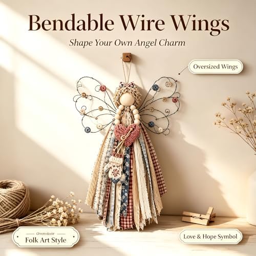 ZMoal Fabric Hanging Kit Macrame Wall Hanging Set (#10) for Adults Beginners Decor Home Decor Bedroom Living Room and Holiday Gifts - Image 5