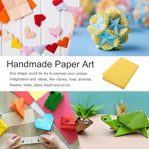 MECCANIXITY 100 Sheet Origami Paper Double Sided Gold 11.7 x 8.3 Inch Square Sheet for Art Craft Project, Beginners, Gifts Decor - Image 6