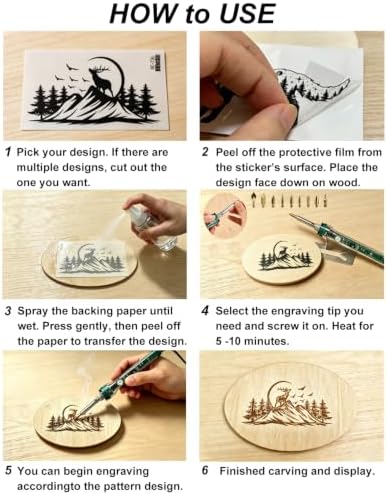BIAJIYA 32Pc Wood Burning Kit for Adults Beginners - Image 3