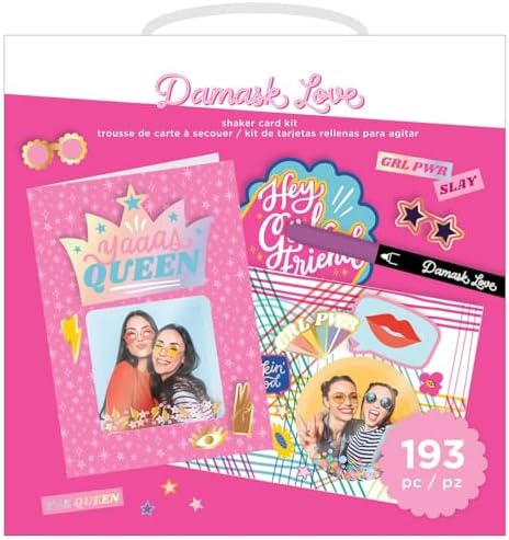 American Crafts Damask Love All in One Shaker Card Kit by AmericanCrafts
