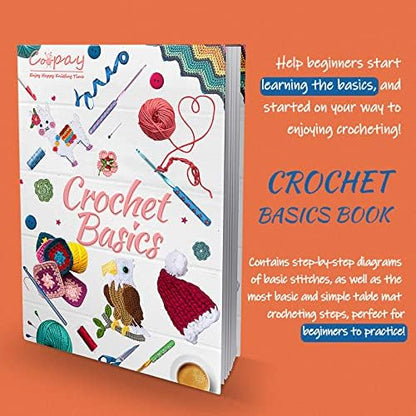 Coopay Crochet Kit Beginners Crochet Starter Kit with 15 Colors Yarn, 71PCS Crochet Beginners Set Crochet Kit for Adults, Cat Canvas Tote Bag Full Crochet Accessories & Instructions - Image 6