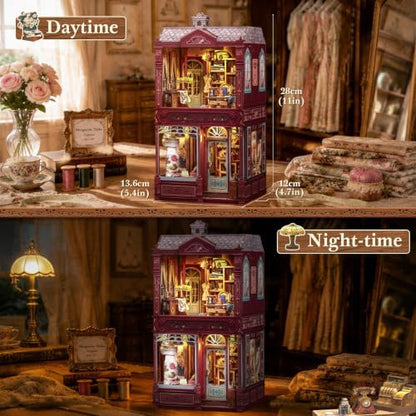 Fsolis Book Nook Kit - DIY Miniature House Kit for Adults - Image 3