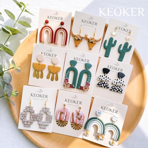 Keoker Polymer Clay Jewelry Making Kit, 103 PCS Clay Earring Making Kit for Teens and Adults, Fashion Designer Kits, Polymer Clay Earrings Kit Crafts, Great Gifts - Image 6