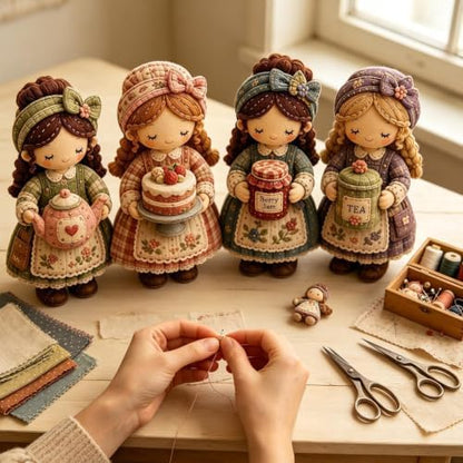 Patch Work DIY Kit - Beginner Sewing Set for Handmade Doll Decor - Image 3
