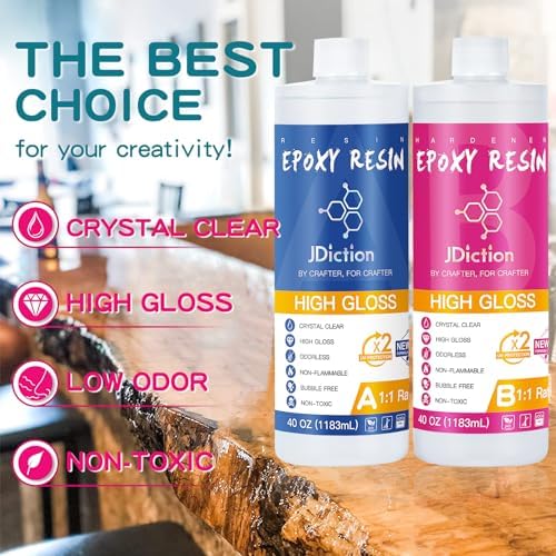 JDiction Clear Epoxy Resin for Casting and Silicone Mold Making - Image 2