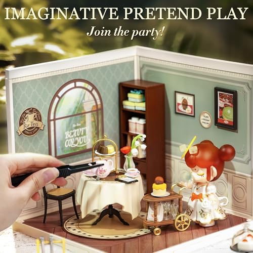 Super Creator-Mini Blocks Model Building Set for Adults, Miniature Plastic House Kit Super Store-Building Blocks Toys for Adults, DIY Crafts/Hobbies for Adults (Sweet Sips Tea) - Image 6