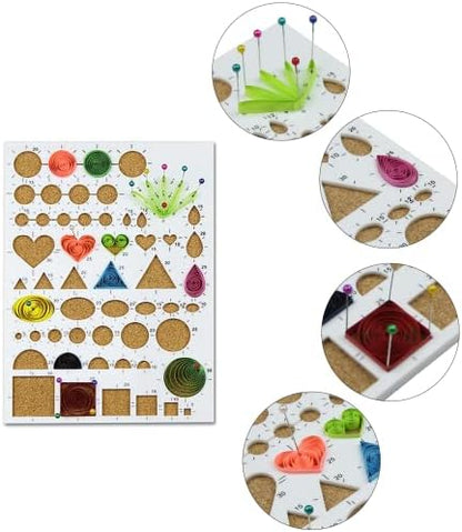 Beginner Paper Quilling Kit with 5mm Strips, 36 Colors and 10 Projects - Image 6