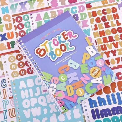 1700+ Pcs Alphabet Stickers, 30 Sheets Self-Adhesive Mixed-Size Mini Letter Colorful Alphabet Number Sticker for Labels DIY Crafts Art Making, Decals for Sign, Notebook, Classroom, Door, Card Decor - Image 4