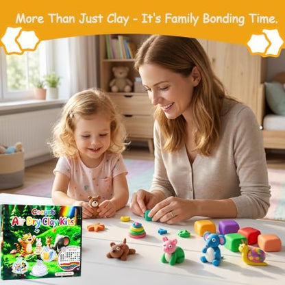 48 Colors Air Dry Clay Modeling Clay for Kids Age 3-12 with 56p Tools - Image 5