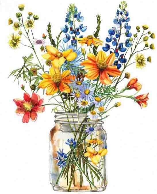 DYAIANGMU Flower Stamped Cross Stitch Kit for Adults 15.7x11.8 inches by Unknown