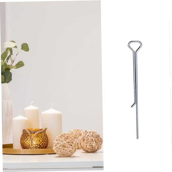 Wick Centering Tool,Candle Making Supplies, Candle Wick Holders Stainless Steel Elastic Wick Centering Clips Device for DIY 10PCS