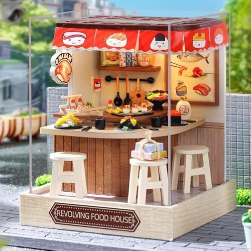 CUTEROOM DIY Doll Room Miniature Furniture Wooden House Kit- Food House by CUTEROOM