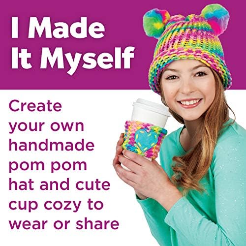 Creativity for Kids Quick Knit Loom Kit - Knitting Kit for Kids, Make Your Own Pom Pom Hat and Accessories, Knitting Loom Crafts for Kids - Image 4