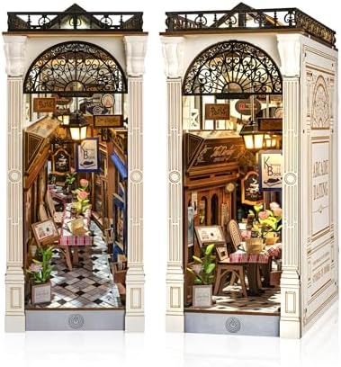 Rolife Book Nook Kit Snap-Fit 3D Wooden Puzzles DIY Miniature Kit Booknook by Rolife