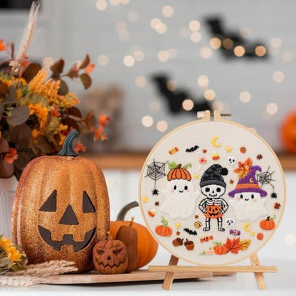 Nuberlic Halloween Embroidery Kit for Beginners Adult - Image 5