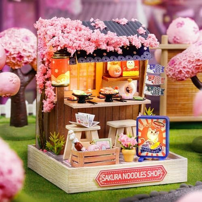 Miniature Wizardi mini House Building kit - Sakura Noodles Shop. - Image 2