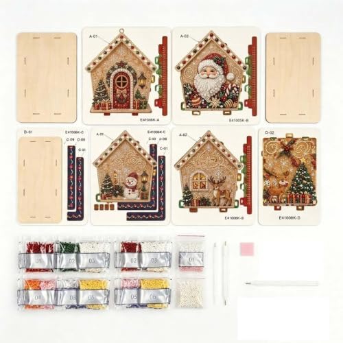 Christmas Diamond Pearl Painting Suncatcher Kit Christmas Ornaments 2026 (Style-F) - Image 5