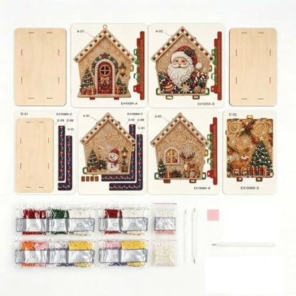 Christmas Diamond Pearl Painting Suncatcher Kit Christmas Ornaments 2026 (Style-F) - Image 5