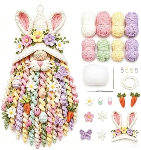 DIY Seasonal 3D Crochet Door Hanger Kit Collection, Halloween Handmade by Unknown