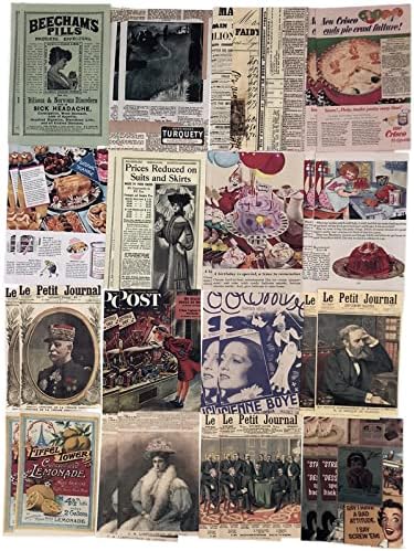 Esweny 200PCS Vintage Scrapbooking Supplies Kit for Journaling,Junk Journal Planners Aesthetic Cottagecore Room Decor Wall Art Collage Album (Retro Memory) - Image 4