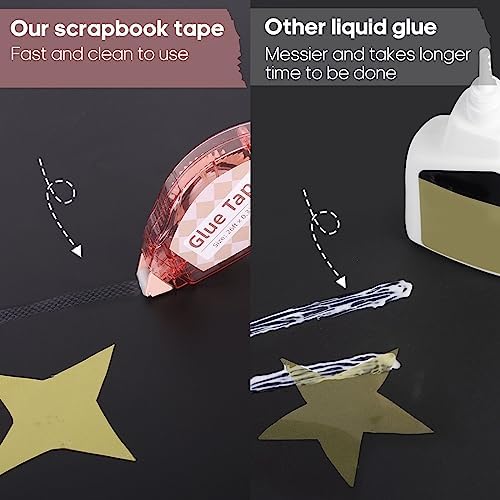 Secopad Scrapbook Tape, Glue Tape for Crafts, 4 Pack, Light-Colored Shell - Image 3