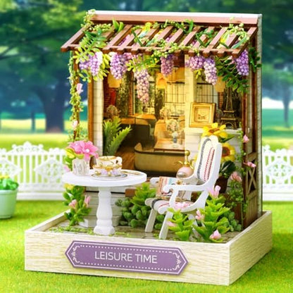OZJAY Miniature House Kit for Adults, Mini House Kit with LED & Dust Cover - Image 5
