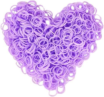 Loom Rubber Band Refill, Macaroon Purple 900 Pcs. by Yowamho
