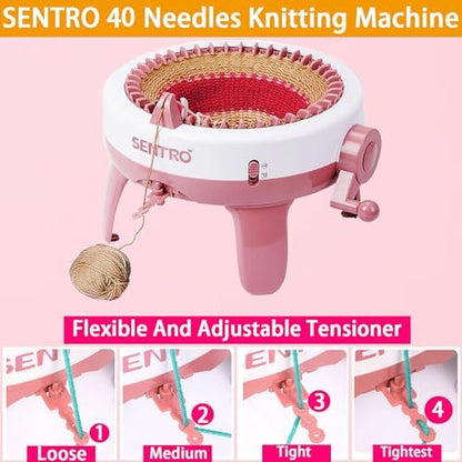 Cyandream SENTRO Knitting Machine 40 Needles, Circular Loom for Beginners - Image 3