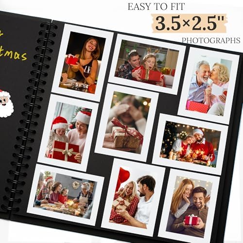 Scrapbook Photo Album 10"x10" 20 Sheets 40 Pages Hardcover Kraft Paper - Image 4