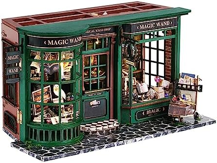CUTEBEE DIY Miniature Dollhouse Kit, DIY Wooden Dollhouse Kit Miniature House Kit, Mini House Model for Adults and Teens, Creative Room Decorations, Gifts Idea for Family and Friends（Magic House by CUTEBEE