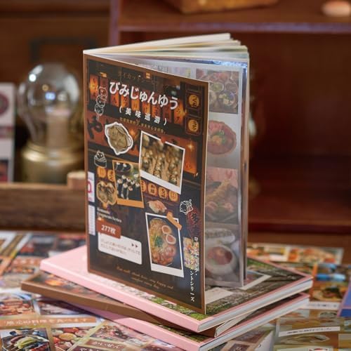 Japanese Sticker Book - 40 Sheets Cherry Blossom & Izakaya Food Stickers for Journals, Planners, Scrapbooking & Water Bottles - Kawaii Vinyl Decals (554 Pcs) - Image 2
