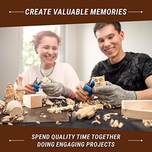 BeaverCraft Wood Carving Kit for Beginners S16 – Whittling Knives Sloyd, Chip Wood Carving Knife, Basswood Blocks for Carvers - Whittling Tools Set - Image 6