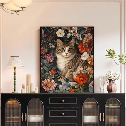 XTCIXAL Paint by Numbers Kit for Adults, Cat, 16X20 Inch - Image 3