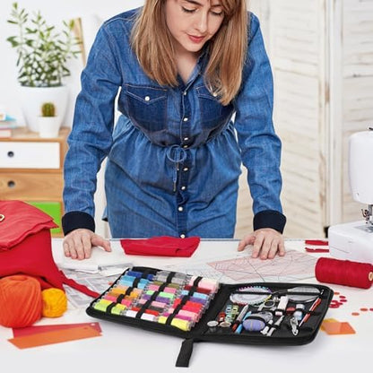 acDesign Sewing Kit for Adults, 131pcs Portable Hand Needle and Thread Kit for Sewing, Essential Sewing Supplies and Accessories for Adults, Beginner, Home, Travel - Image 5