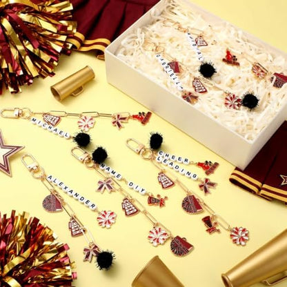 Nosiny 530 Pcs DIY Cheer Charms Keychain Making Kit - Image 6