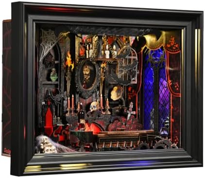 Book Nook Kit, Picture Frame Booknook, Wall Mounted 3D Puzzle Model by ETKVR