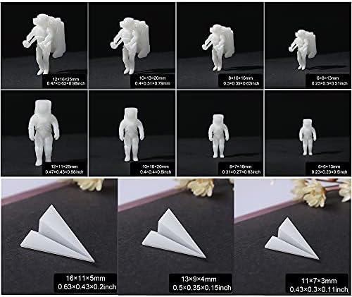 Woohome 14 PCS Resin Casting Molds Fillers 3D Astronaut Paper Airplane Embellishment Resin Supplies Kit Resin Fillers Epoxy Mould Filling Material for Art Resin Crafts DIY - Image 5