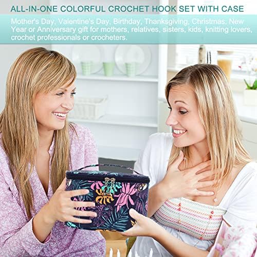 Aeelike Crochet Kit for Beginners Adults, Navy Leaves - Image 6