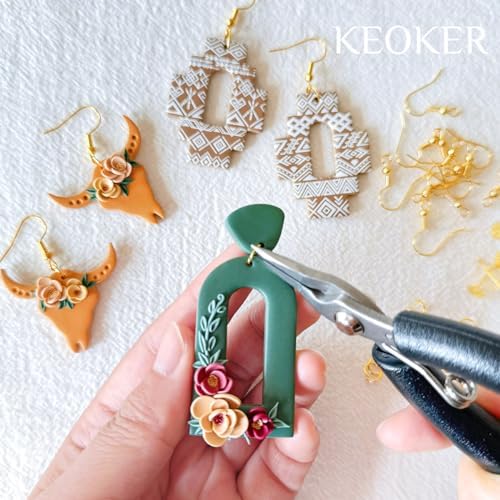 Keoker 123 PCS Clay Earring Making Kit, Polymer Clay Jewelry Making Kit for Teens and Adults, Fashion Designer Kits, Polymer Clay Earrings Kit Crafts, Great Gifts - Image 5