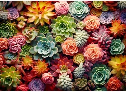 Ycydilirab Succulent Paint by Numbers Kits for Adults-Succulent Paint by Number for Adults,Easy Paint by Numbers on Canvas for Home Wall Decoration and Gifts 16X20 inch by Ycydilirab