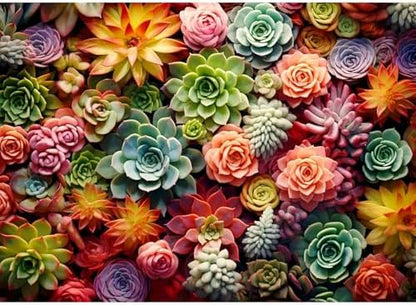 Ycydilirab Succulent Paint by Numbers Kits for Adults-Succulent Paint by Number for Adults,Easy Paint by Numbers on Canvas for Home Wall Decoration and Gifts 16X20 inch by Ycydilirab