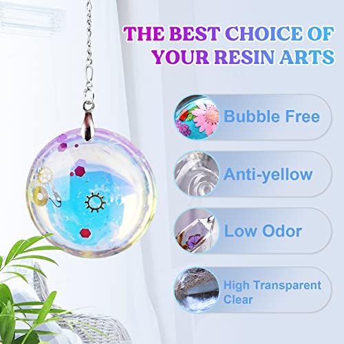LET'S RESIN UV Resin, 1500g Hard Resin with Silicone Measuring Cups - Image 6