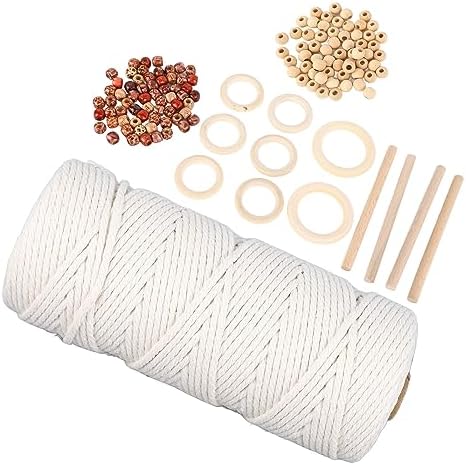 Ycauty Beginners Macrame Kit Creative DIY Plant Hanger Supplies & Beads for Home Decor & Crafts - Image 4