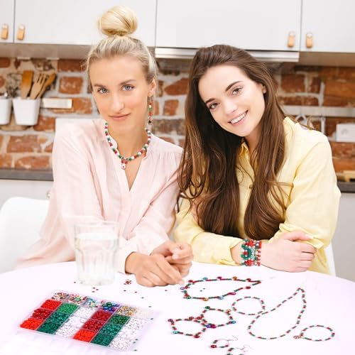 2600 PCS Clay Beads Bracelet Making Kit, Christmas Beads for Crafts - Image 6